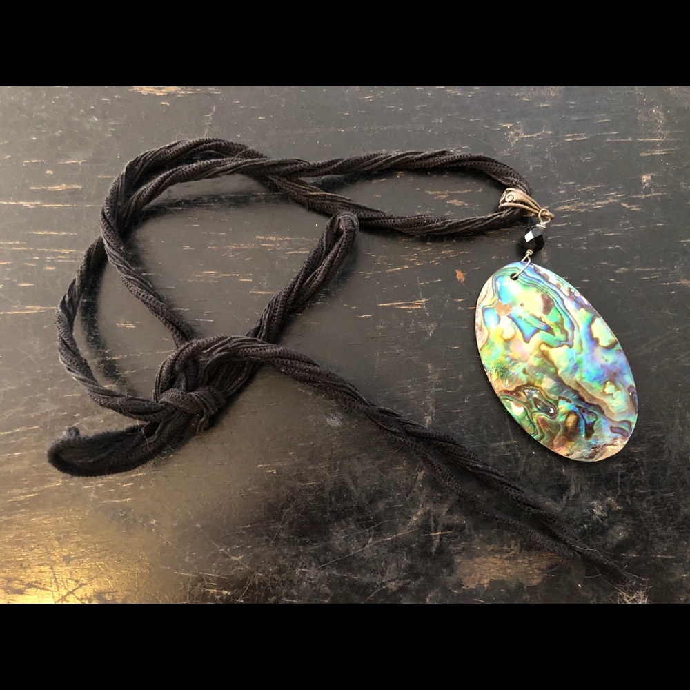 Abalone shell necklace
